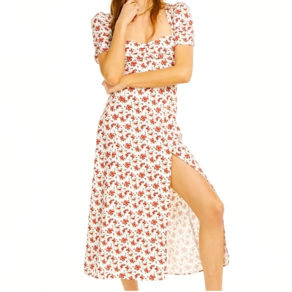 Danielle Bernstein Floral Slip Maxi Dress Sz 0